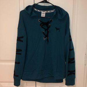 VS Pink: Teal Sweater